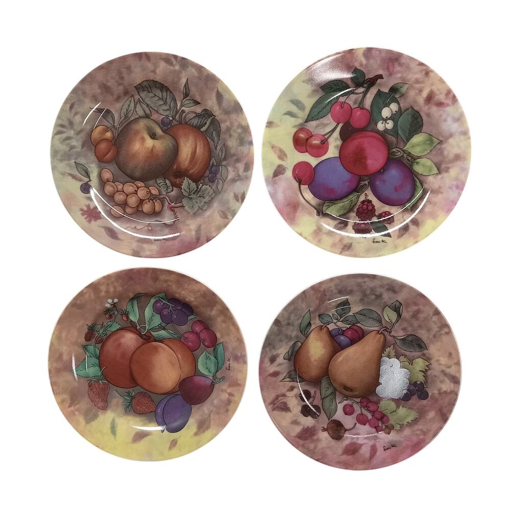 I. Godinger & Co. Still Life Set of 4 7.5" Desert Plates #9540